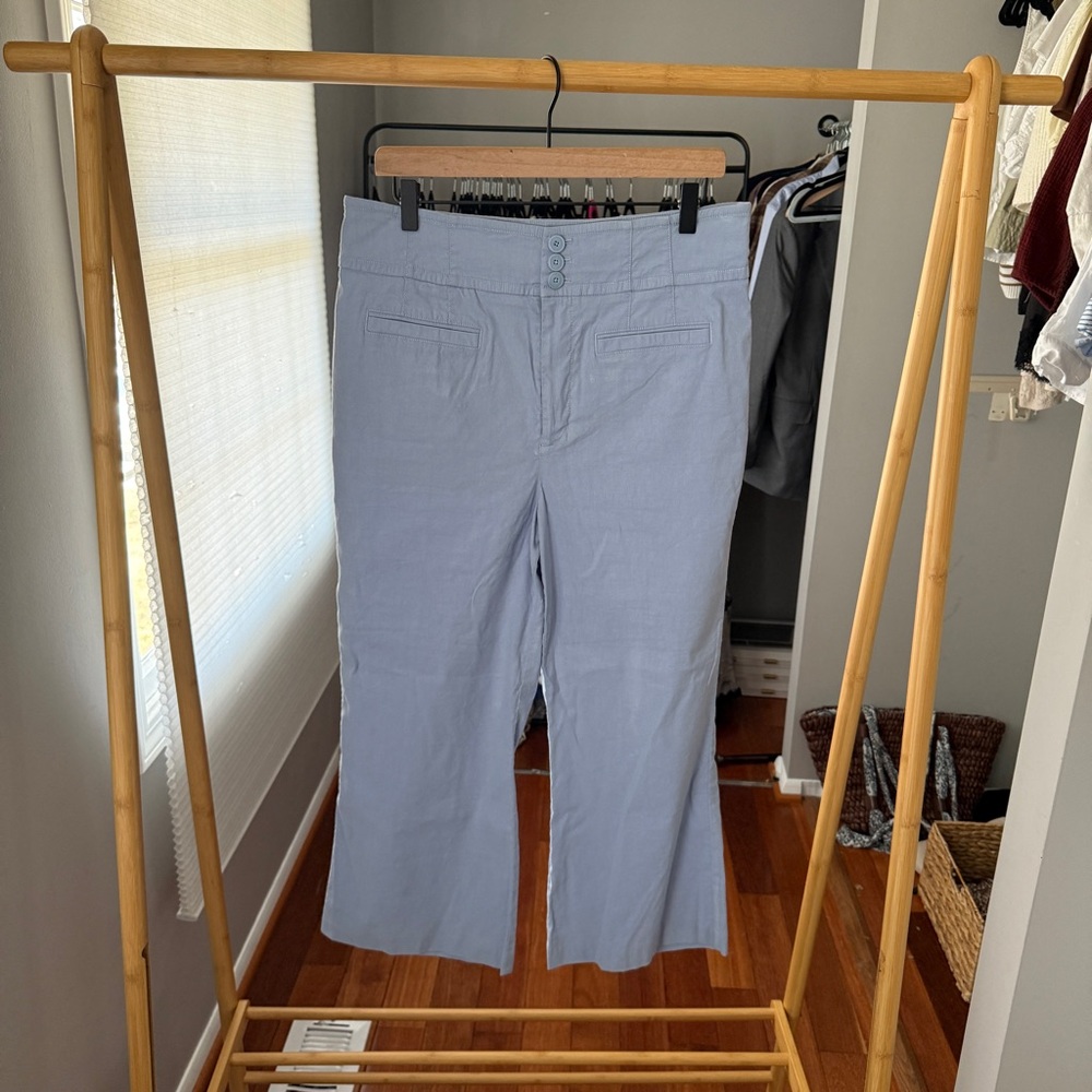 Anthropologie Maeve The Olive High Rise Cropped Flare - Picture 2 of 7